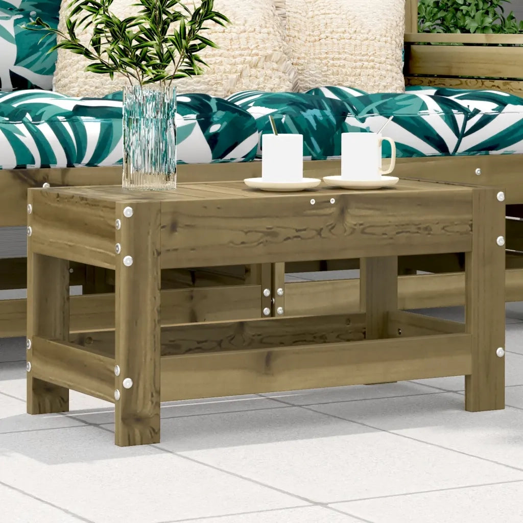 Sedia da giardino-Poggiapiedi da Giardino 62x30x32 cm in Legno Impregnato di Pino