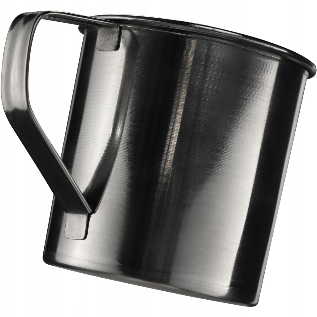 Tazza da turista in acciaio KADAX 400 ml 0,4 L Pentola da pesca in metallo con manico