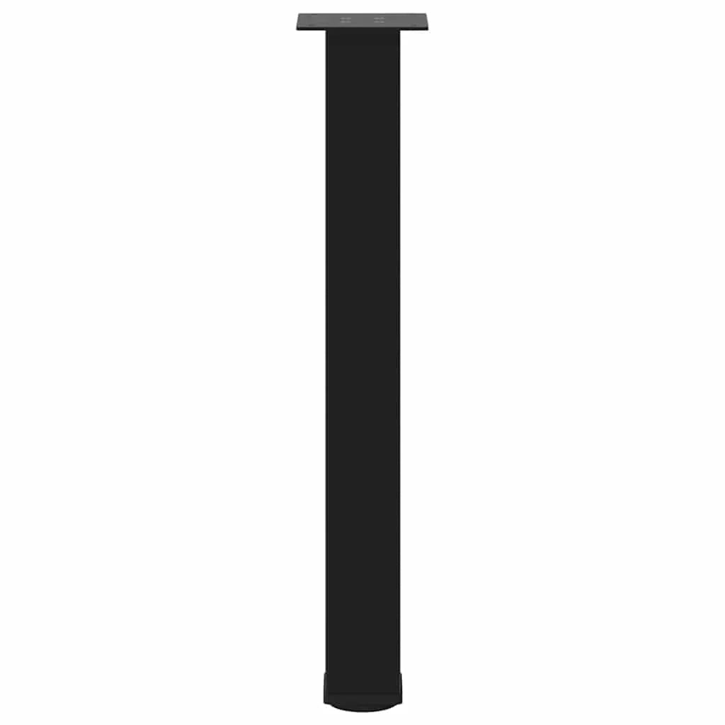 Set di 4 gambe per tavolo consolle geometriche regolabili 72-74 cm in acciaio nero 02_0056765
