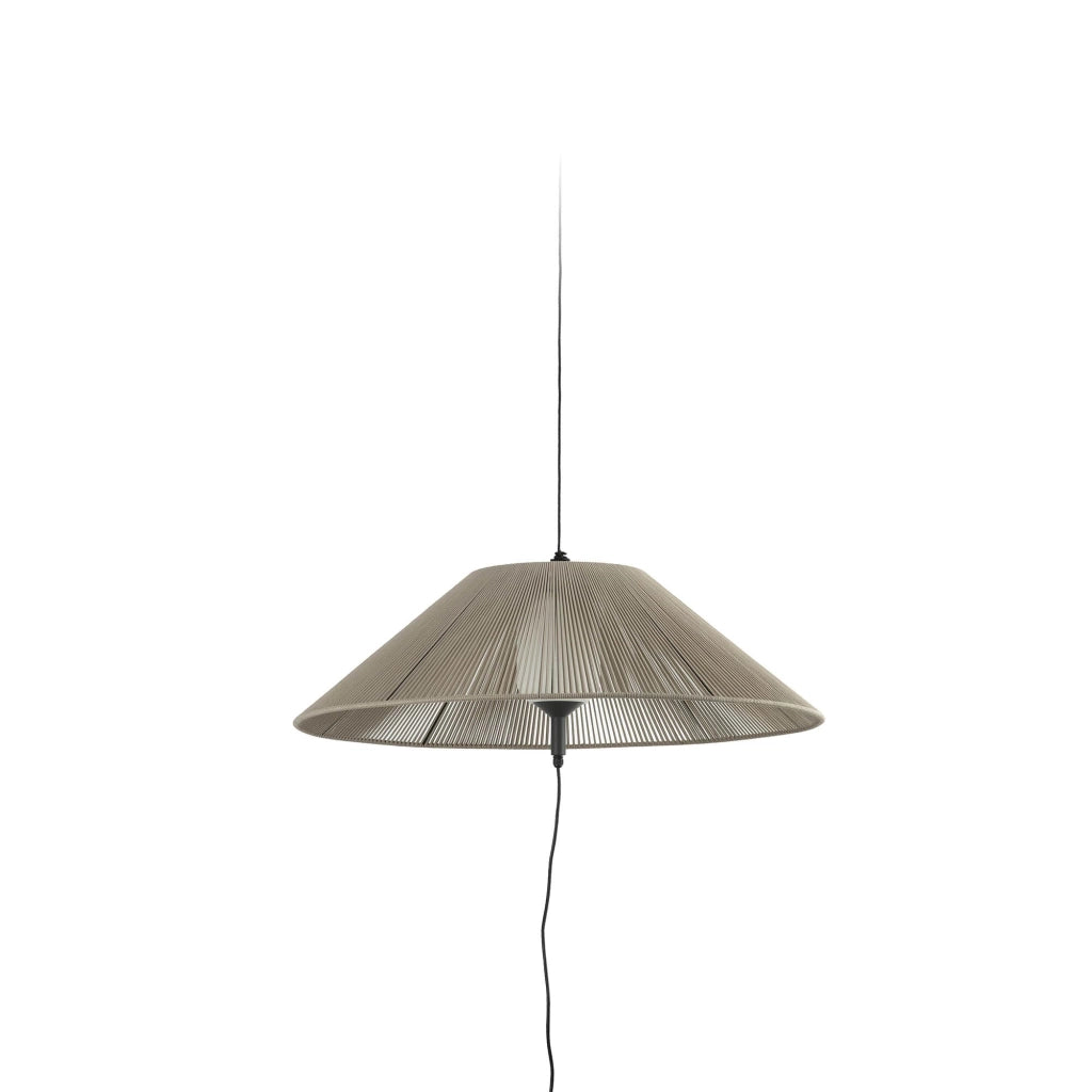 FARO BARCELONA 71584-10 - Saigon out C100 Lampada Portatile e Sospensione Grigia/Beige Hole cap