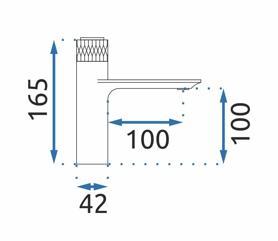 Rubinetto Da Lavabo Rea Storm Black Gold Low