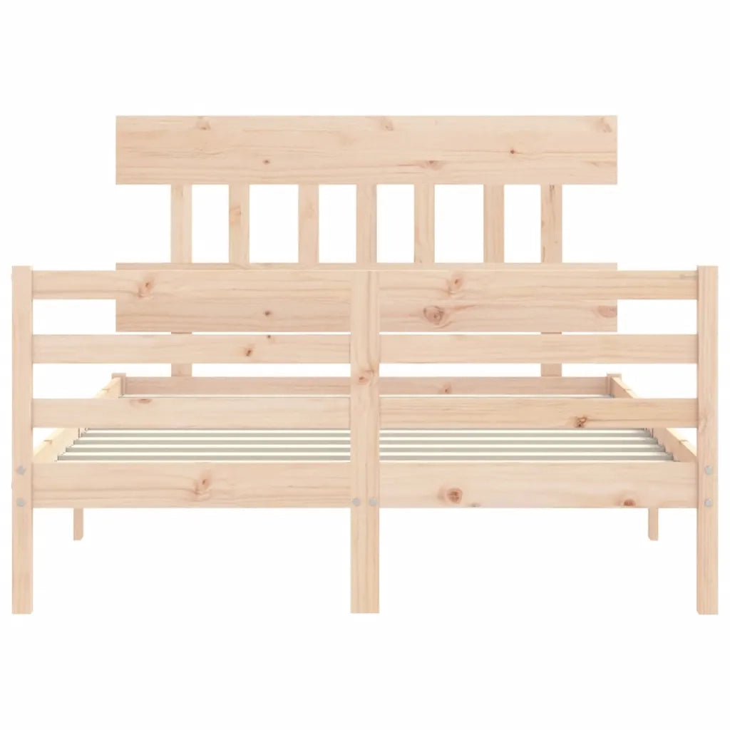 Giroletto con Testiera-Struttura Letto con testiera 120x200 cm in Legno Massello 708742