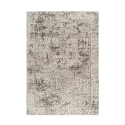 Tappeto vintage Davio 200 in grigio e cotone