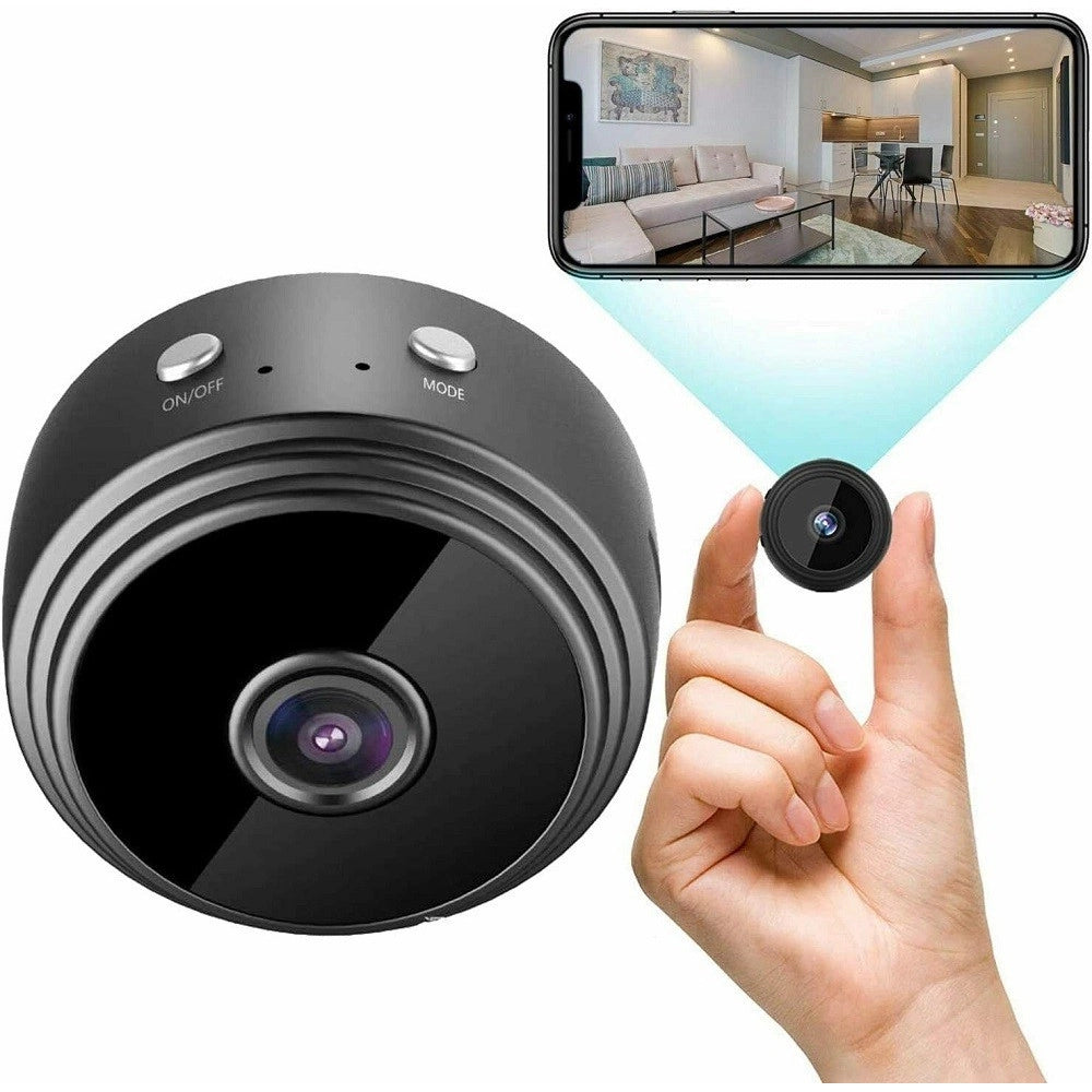 Trade Shop - Micro Camera 1080p Hd Wifi Mini Ip Telecamera Nascosta Videocamera Magnetica A9 -