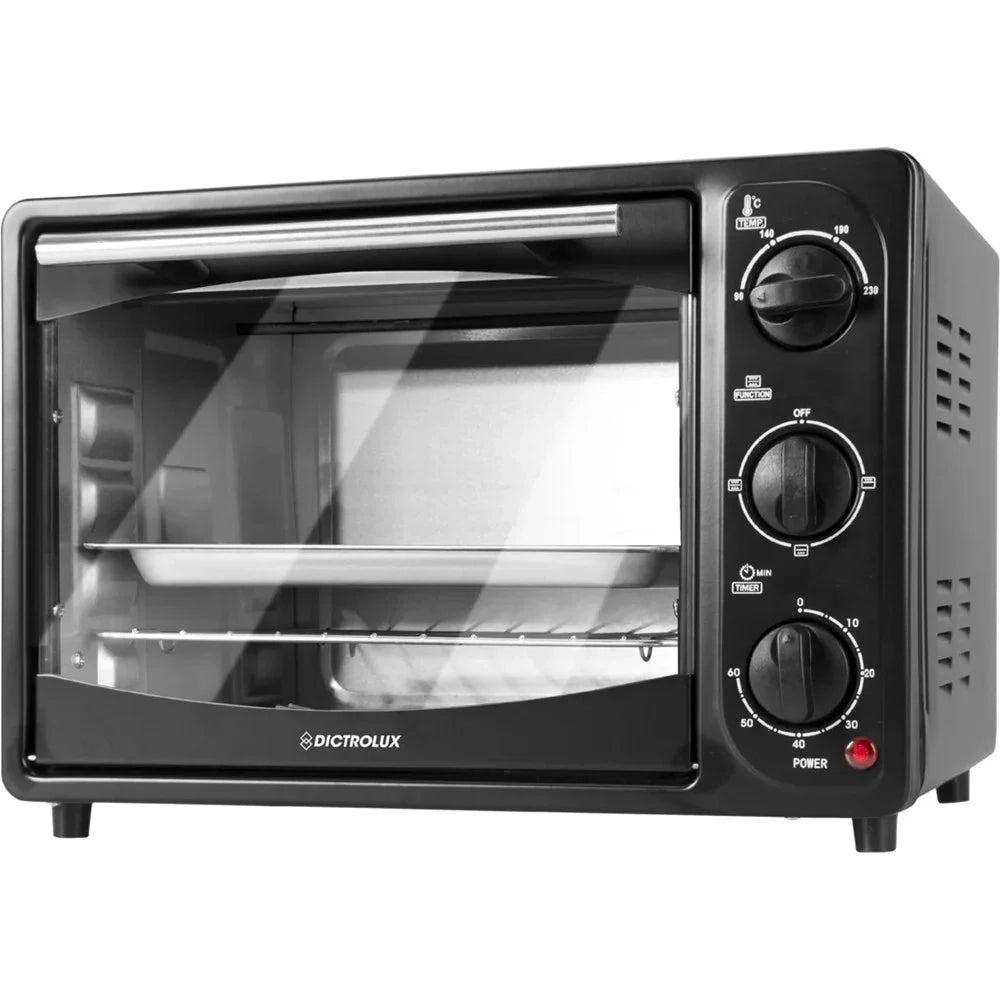 Trade Shop - Forno Fornetto Elettrico 18 Litri 1300w Con Timer Maglia Antiscottatura 3 Modalità Cottura -