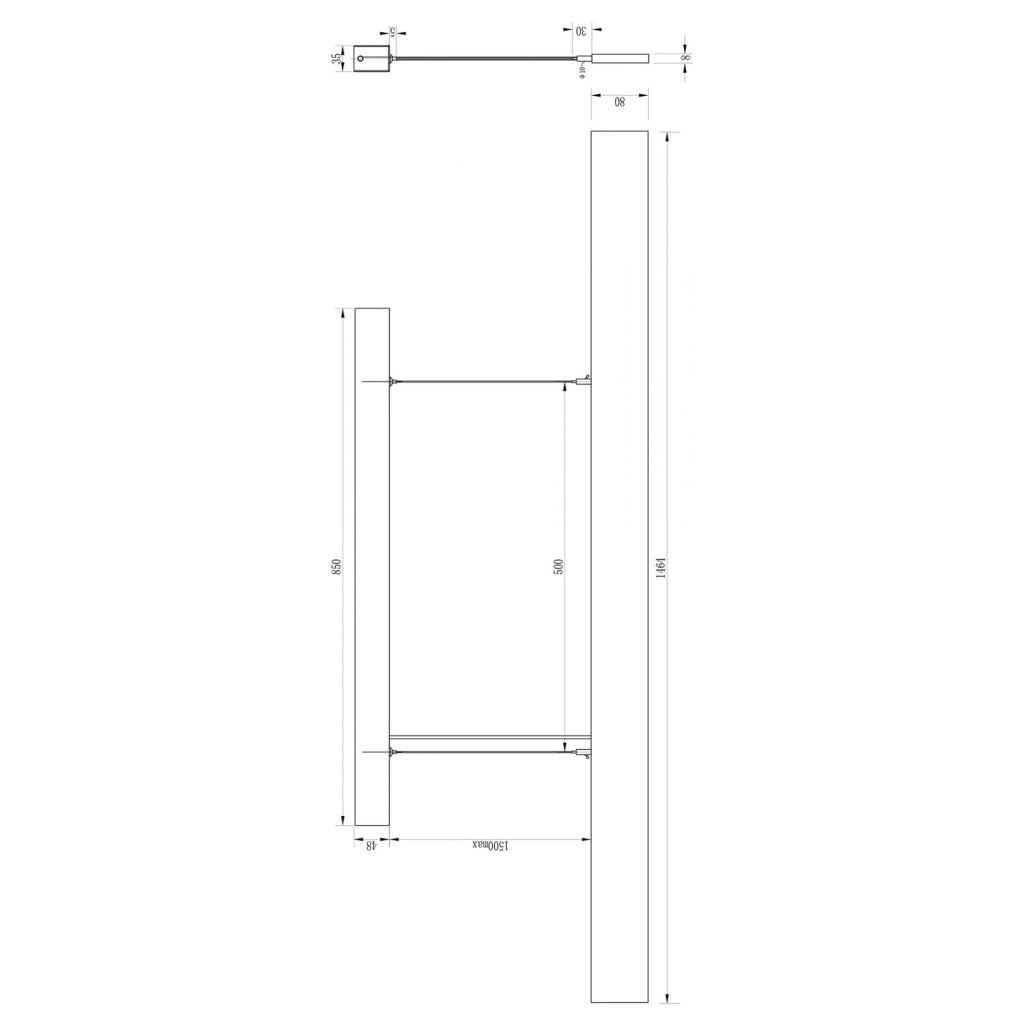 Lampada luce LED sospensione pendente 28W illuminazione ufficio studio negozio 230V NERO