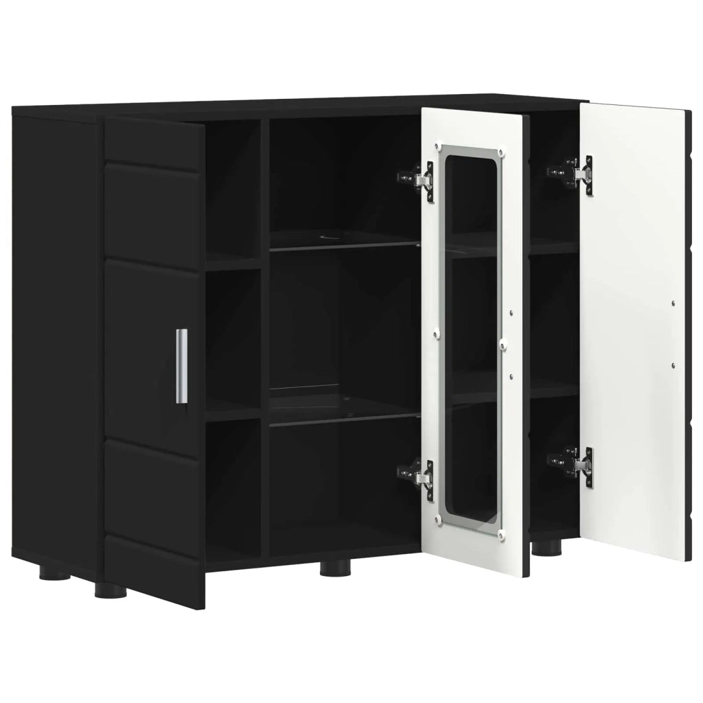 Armadio in Legno Nero 88,5 x 30,5 x 73 cm Legno multistrato