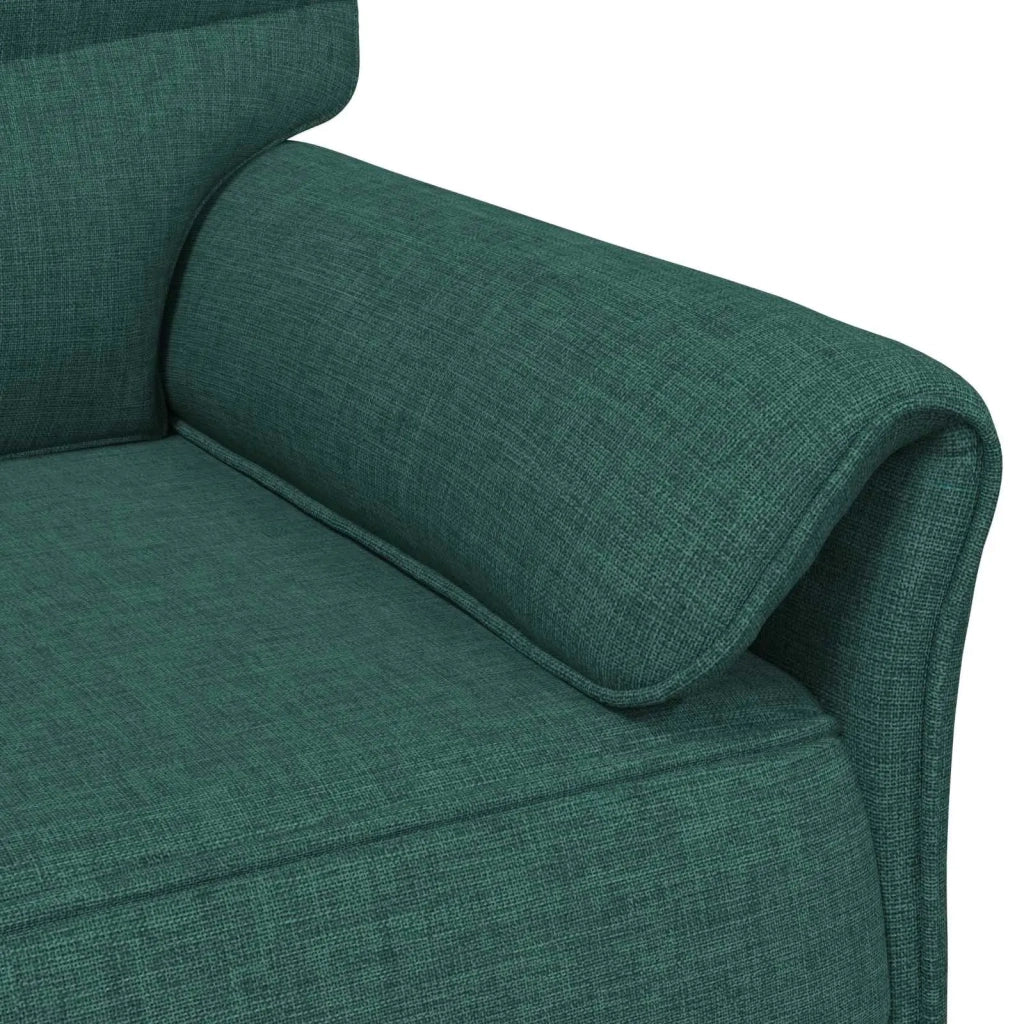 Set di divani 2 pz Verde Scuro Tessuto 3424862