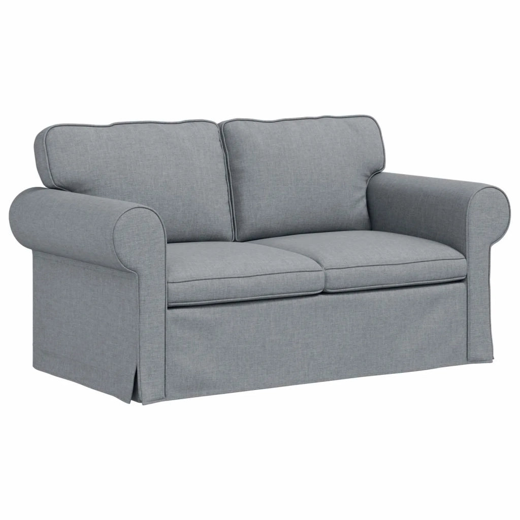 Divano Grigio chiaro 155 x 82 x 80 cm Tessuto 42024299
