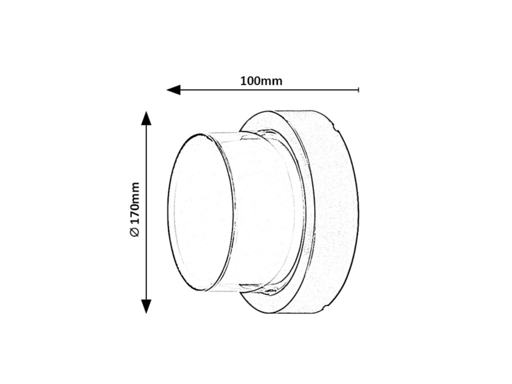 Applique esterna LED RGBW 10W IP54 nera Durbe Rabalux