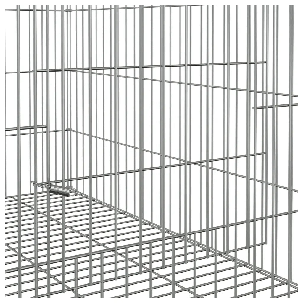 Conigliera 78x54x54 cm Ferro Zincato 171567