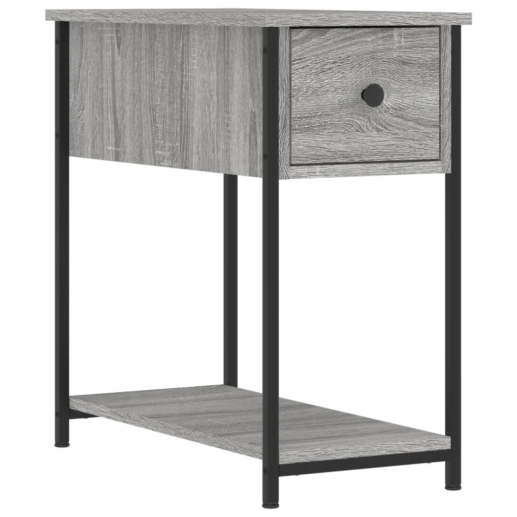 Comodino Grigio Sonoma 30x60x60 cm in Legno Multistratocod mxl 102343