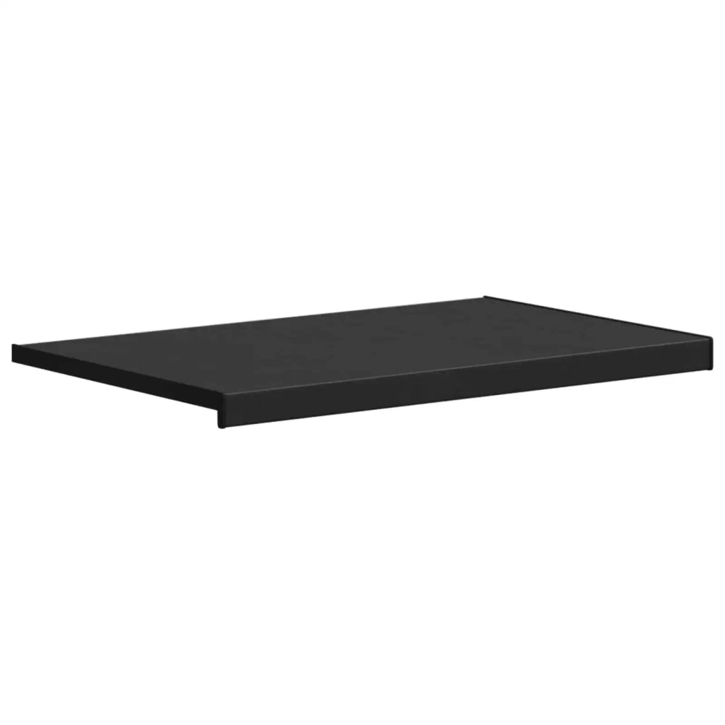 Soglia della Finestra Nero con Venature del Legno PVC