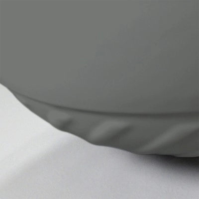 Lavabo da appoggio 40 cm grigio cemento con rilievi sul fondo  Logos