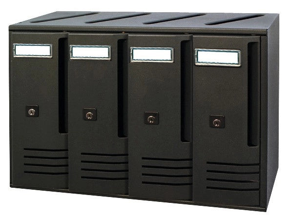 CASSETTA POSTALE ALUBOX CUBO C4 42X17,5X30 GRI GHISA