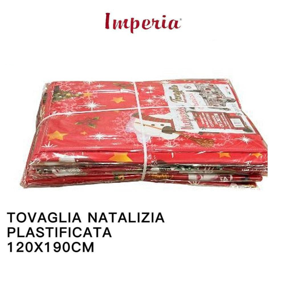 Trade Shop - Tovaglia Copritavolo Natale Plastificata Antimacchia Varie Fantasie Mis. 120X190 -
