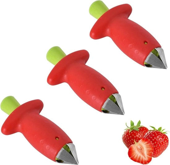 Core Remover e Strumento per Rimuovere la Buccia di Frutta 3-Pack in Acciaio Inossidabile - Per Verdure e Frutta