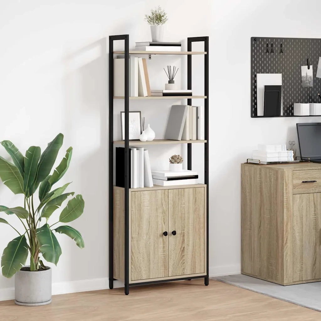Armadio per Libri Rovere Sonoma 60 x 24 x 161 cm