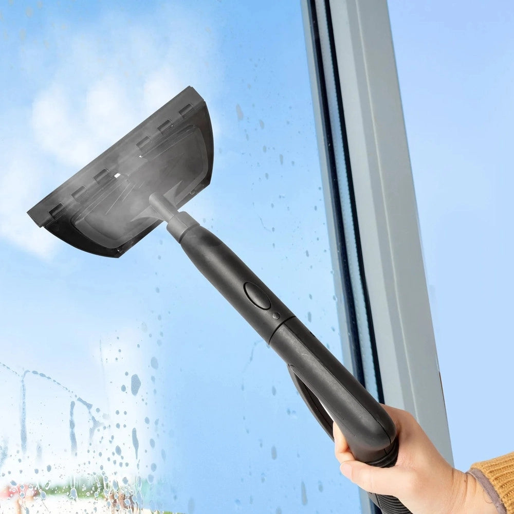 Trade Shop - Pulitore A Vapore Multifunzionale A Traino 1500 Watt Igienizza Pulisce Casa Con Accessori -