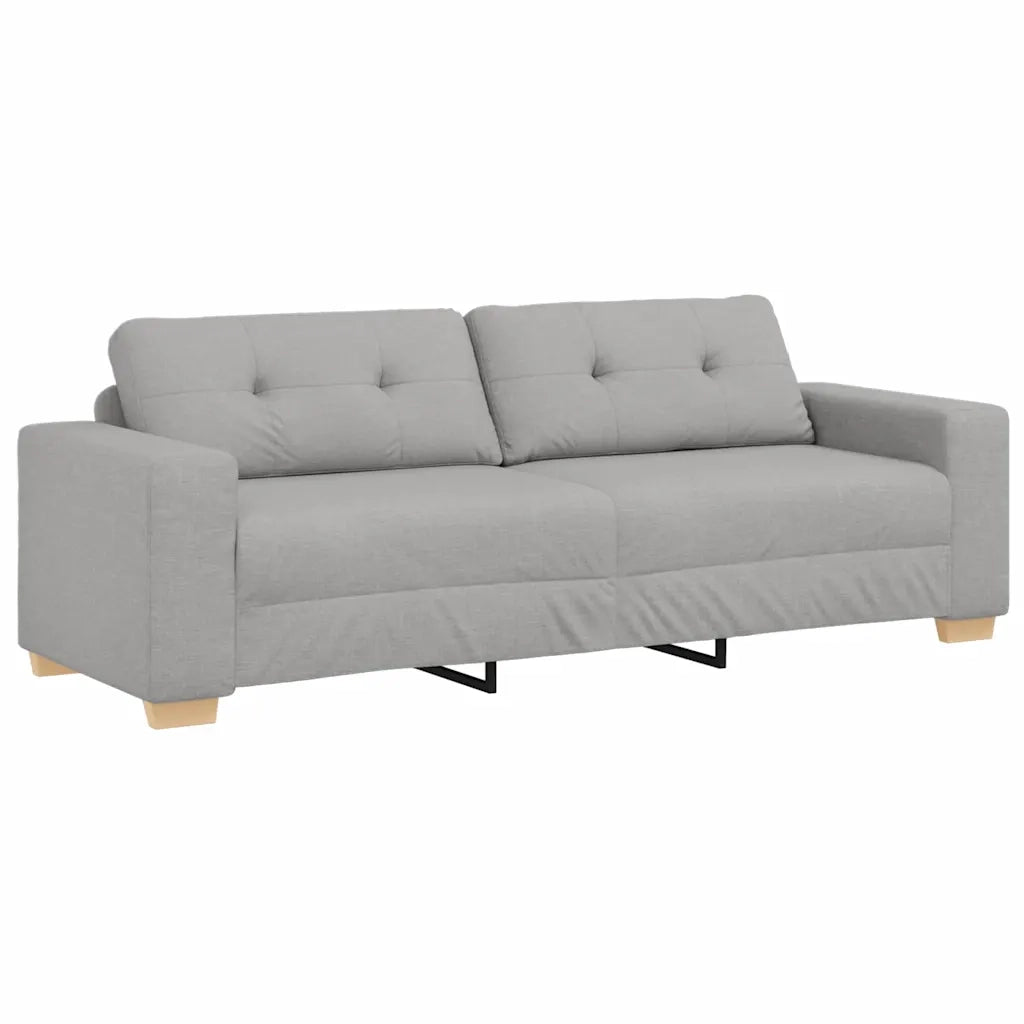 Divano 3-Persone con cuscino Grigio nuvola Tessuto 4105096