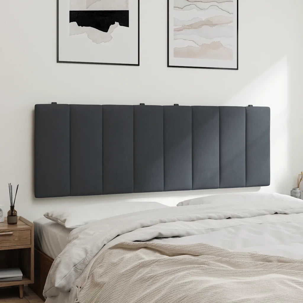 Cuscino Testiera Hanko Grigio Scuro 140 cm in Velluto 374670