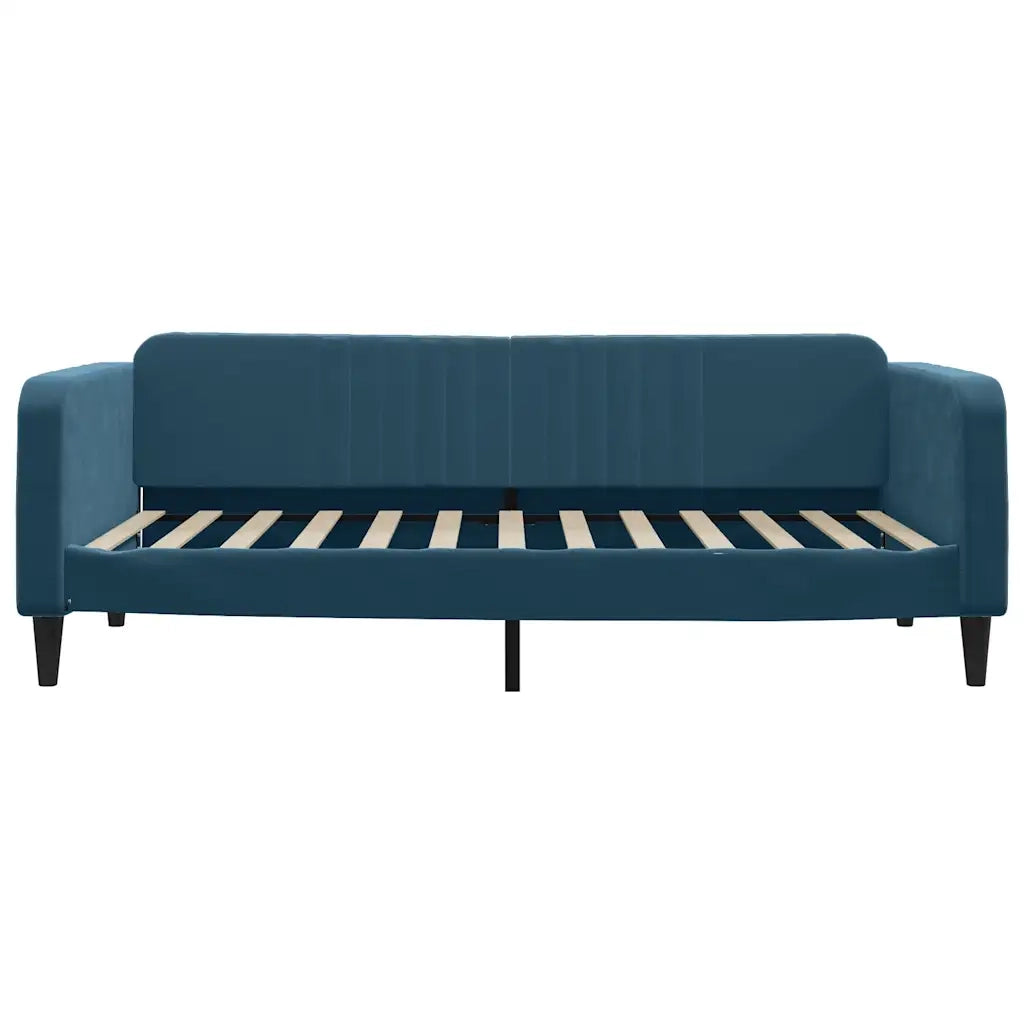 Divano Letto Estraibile con Cassetti-Sofa Letto-Daybed Blu 100x200 cm in Velluto 567101