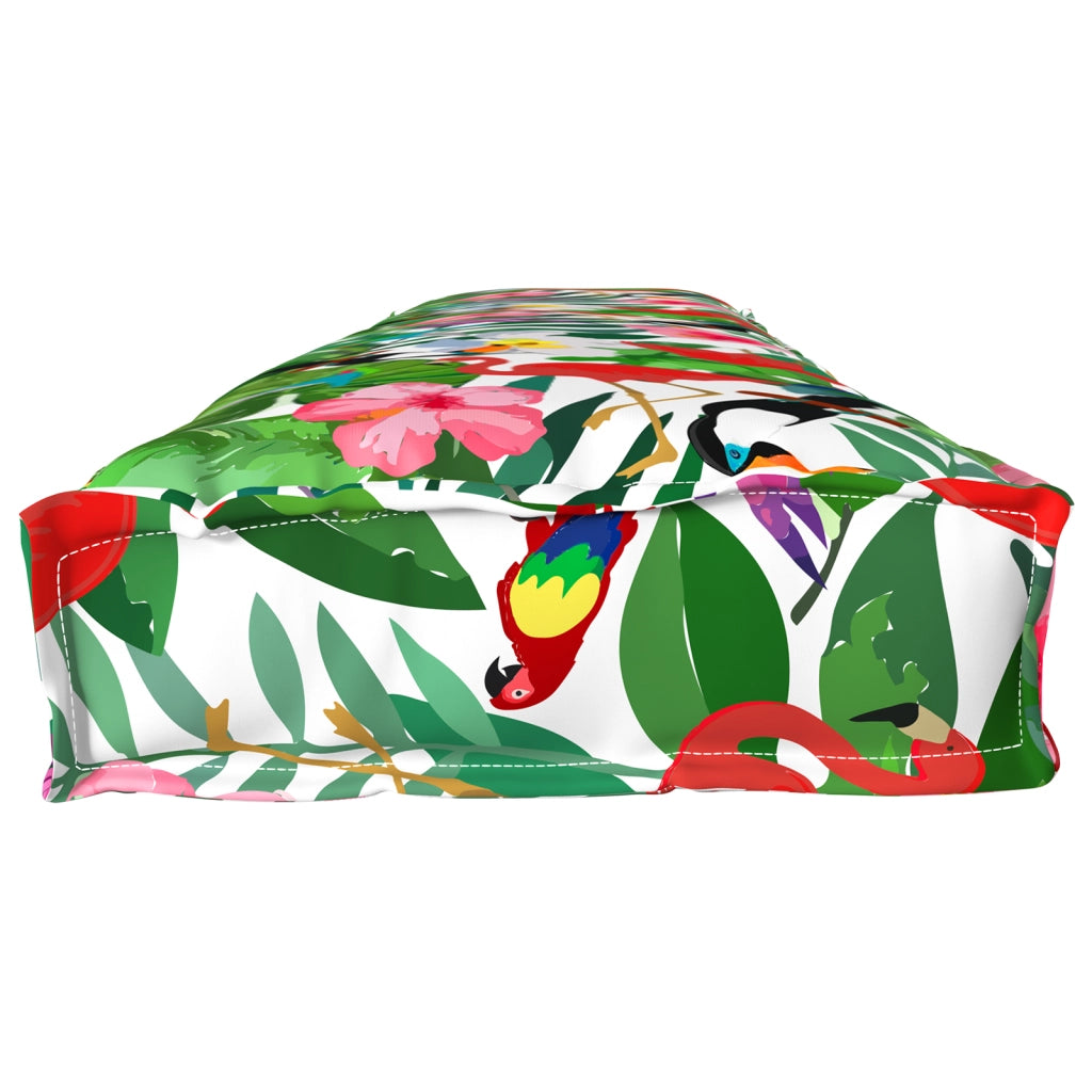 Cuscino per Panca Giungla Tropicale 200x40x8 cm Tessuto Oxford