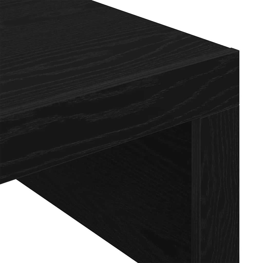 Tavolino da salotto Rovere Nero 100 x 100 x 35 cm 862678