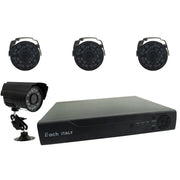 Trade Shop - Kit Dvr Videosorveglianza Hdmi 4 Telecamere Ir 4 Canali Bnc Completo 5504h-4-b -