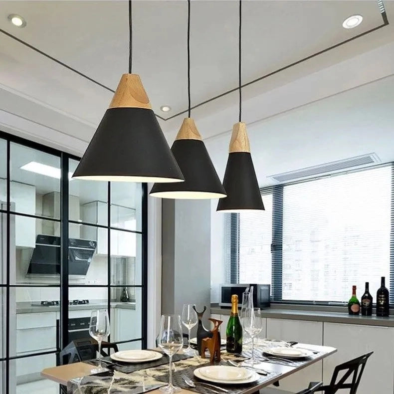Lampada Da Soffitto Pensile Scandi A. Nera