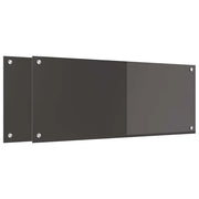 Schienale da cucina 2 pz Grigio scuro 100 x 40 cm CFW4947063
