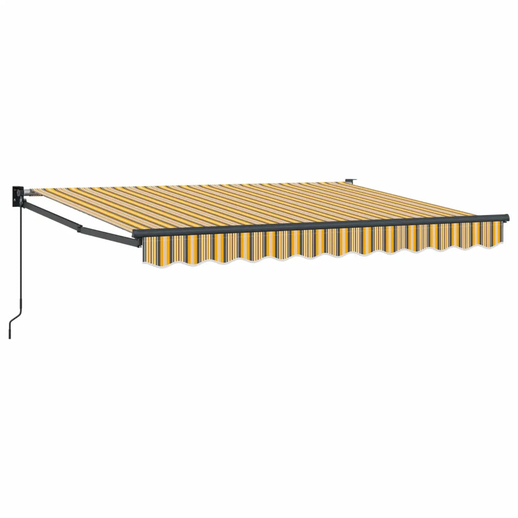 Tenda retrattile Giallo, Grigio e Bianco 3,5 x 2 m 3419067