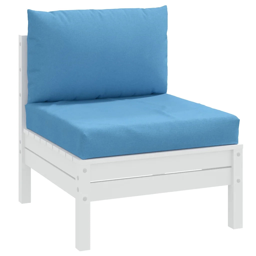 Cuscini per Pallet 2 pz | Cuscini per sedie Blu M¨¦lange in Tessuto