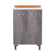 Lavatoio 60x50 corten grigio doppia anta