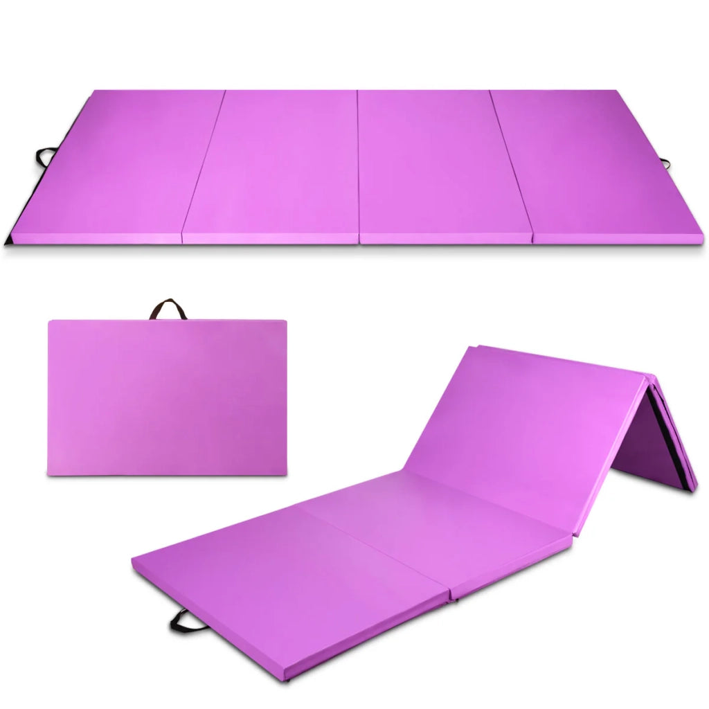Tappetino pieghevole 240 x 116 x 5 cm antiurto facile da riporre in EPE viola 20_0017843