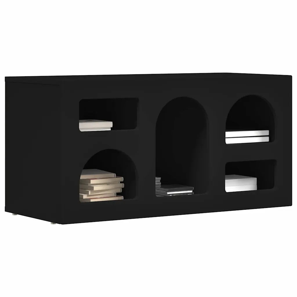Mobile TV-Credenza per TV-Console TV Nero 80 x 35 x 40 cm Legno multistrato