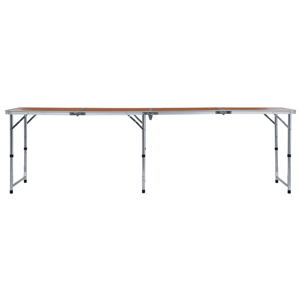 Tavolo da Campeggio Pieghevole in Alluminio 240x60 cm CFW7705786