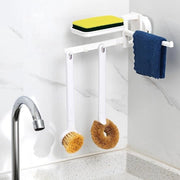 Sostegno per cucina con supporto per spugne e asciugamani Portata rimovibile 5 kg Reutilizzabile Imprigiona acqua Utilizzabile per colla per vetri sfaccettati