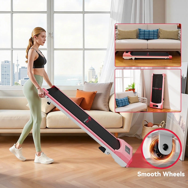 TAPIS ROULANT WALKING PAD PER CASA TAPIS ROULANT SOTTO SCRIVANIA CON DISPLAY LED ROSA