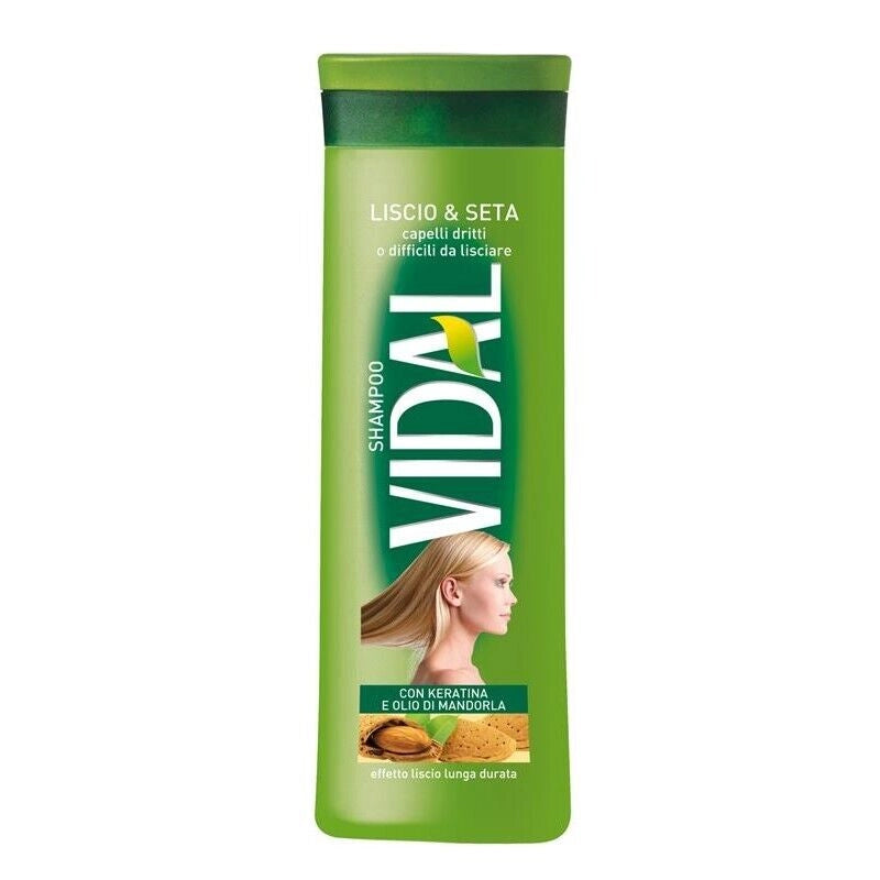 VIDAL SHAMPOO 250 ML LISCI & SETA CON KERATINA E OLIO DI MANDORLA