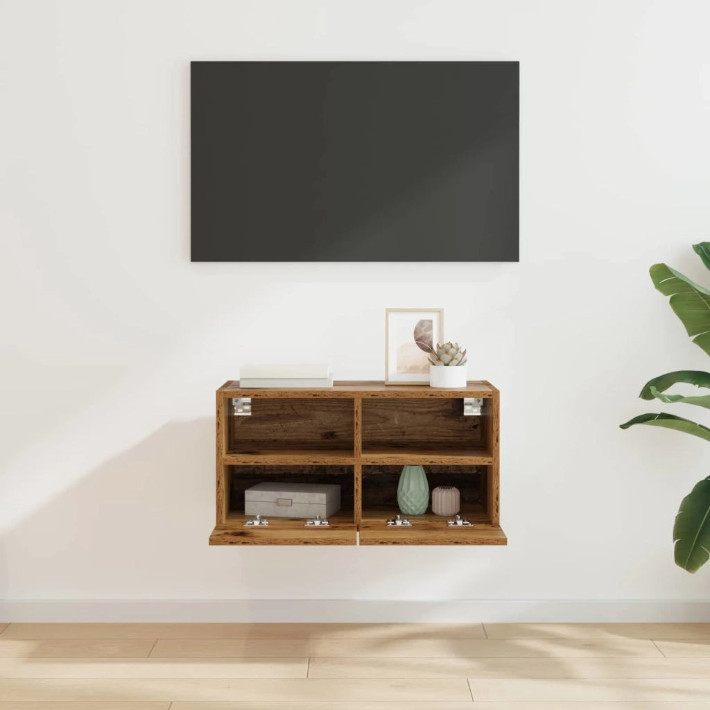 Mobile TV da parete Legno vecchio 60 x 30 x 30 cm
