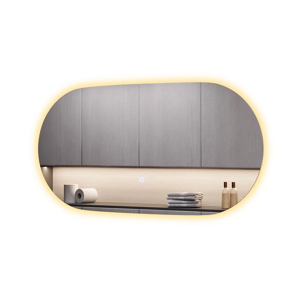 Vicco Specchio bagno Vetro 80 x 40 cm con retroilluminazione