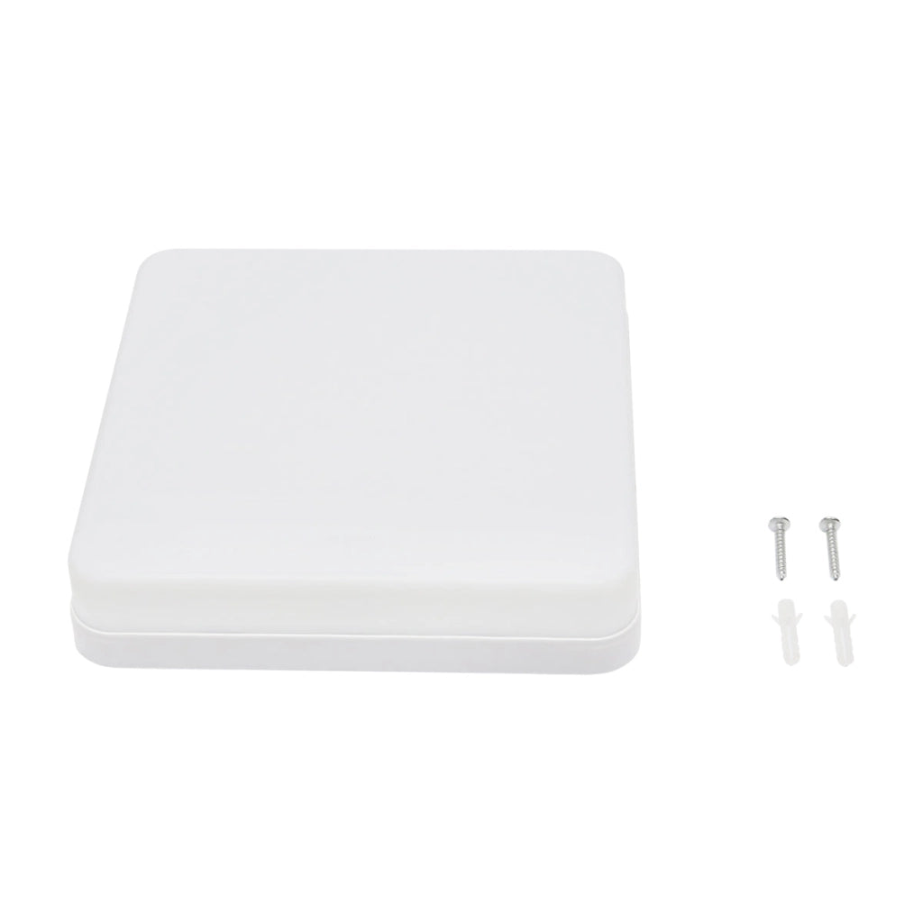 Plafoniera LED 24W, 220V, IP20, 180 mm, apparecchio quadrato resistente all'umidità per interni/esterni