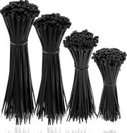 Cavi elettrici neri set da 500 unità - corti e lunghi resistenti alle scalfitture e ai raggi UV - diverse lunghezze - per decorazioni e uso domestico