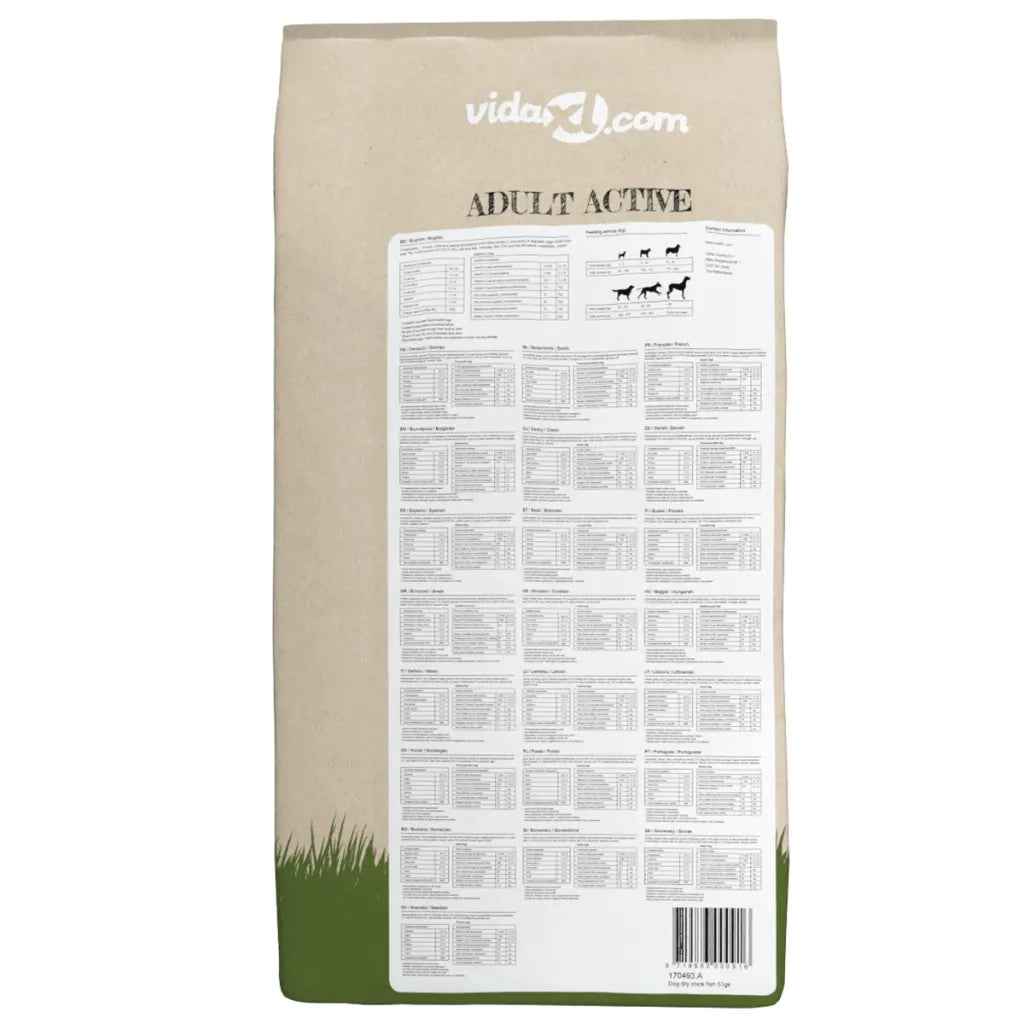 Cibo Secco Cani Premium Adult Active Chicken & Fish 2 pz 30 kg 275194