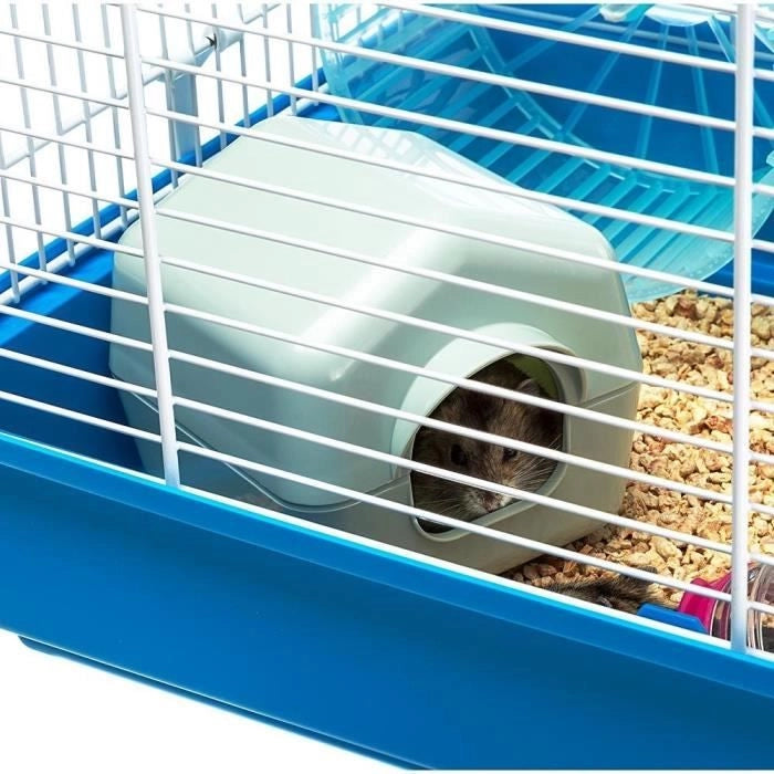 Gabbia - FERPLAST - PAULA TUBE LINE - 46 x 29,5 x 24,5 cm - Blu
