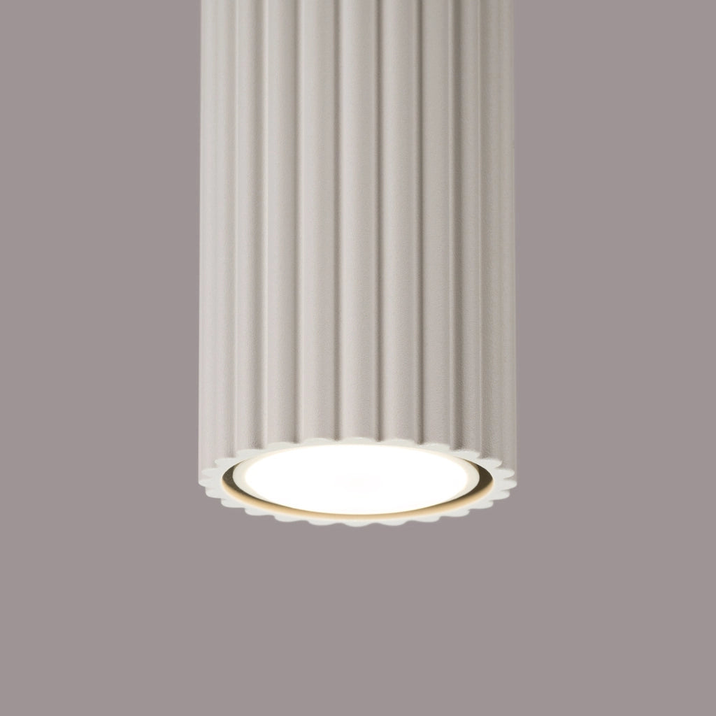 Spot soffitto tubo rigato beige 30cm GU10 Pure Lume