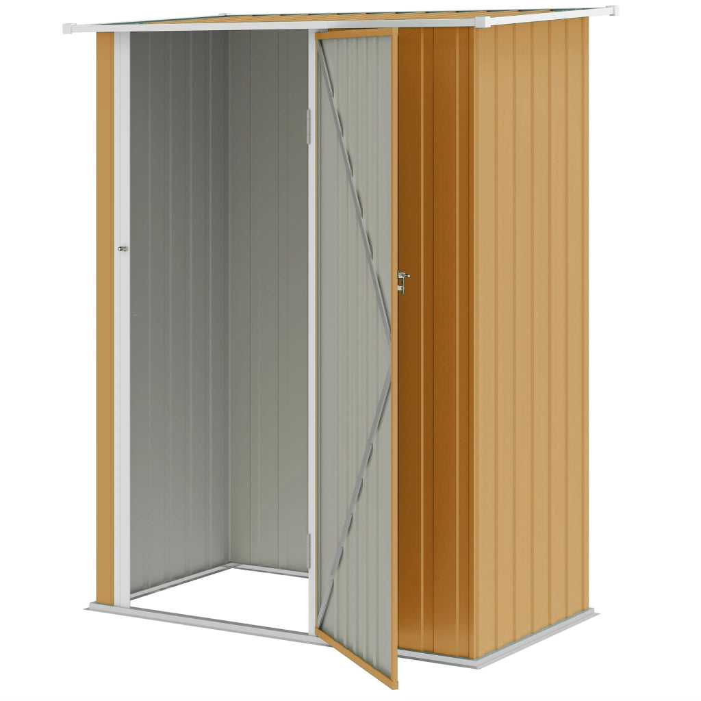 Capanno da Giardino in Metallo ¨C zephmum ¨C 142x86x189 cm, Giallo
