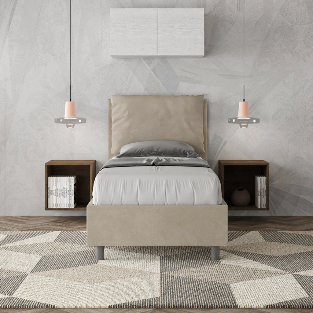 Letto Singolo 80x200 cm Senza Rete Antea Sabbia