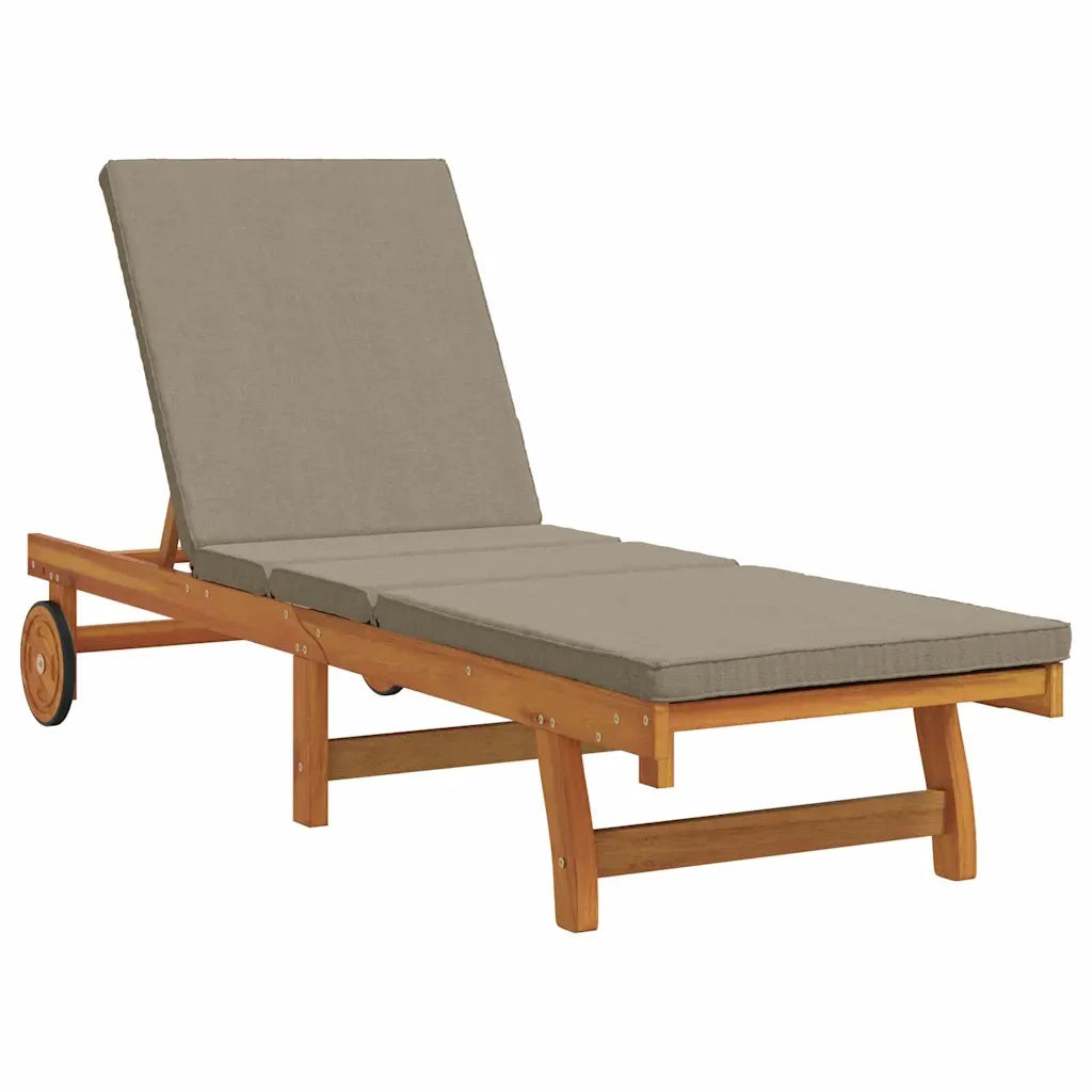 Lettino da sole 2 pcs Marrone Legno di Acacia Massello 3325203